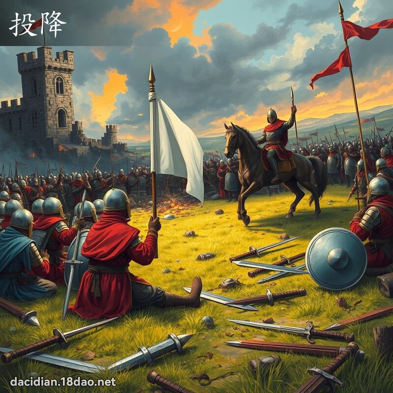 投降 - 国语大辞典配图