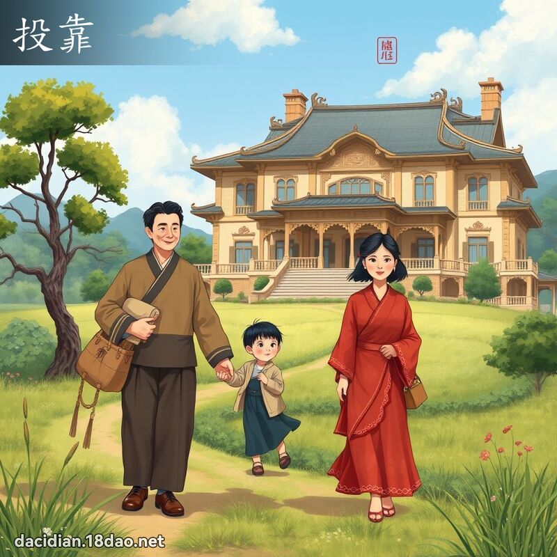 投靠 - 國語大辭典配圖
