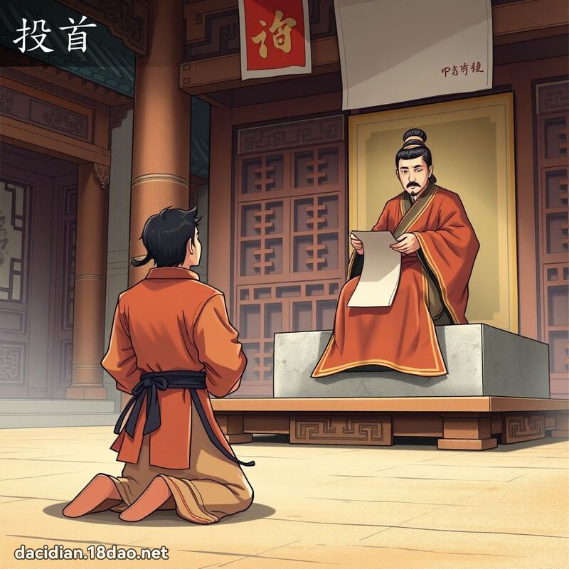 投首 - 国语大辞典配图