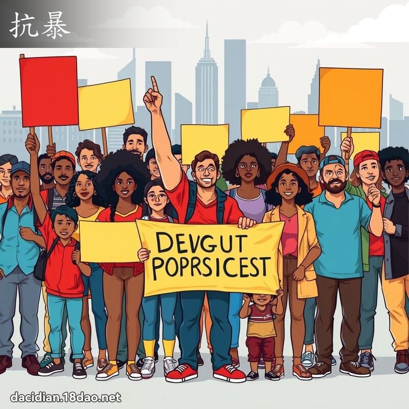 抗暴 - 国语大辞典配图