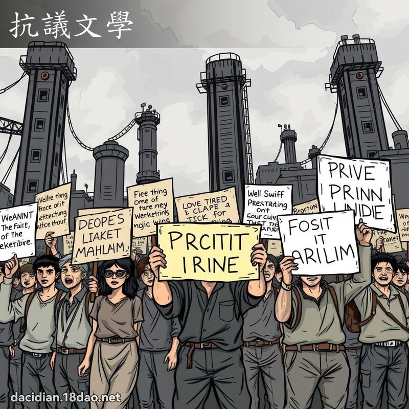 抗议文学 - 国语大辞典配图