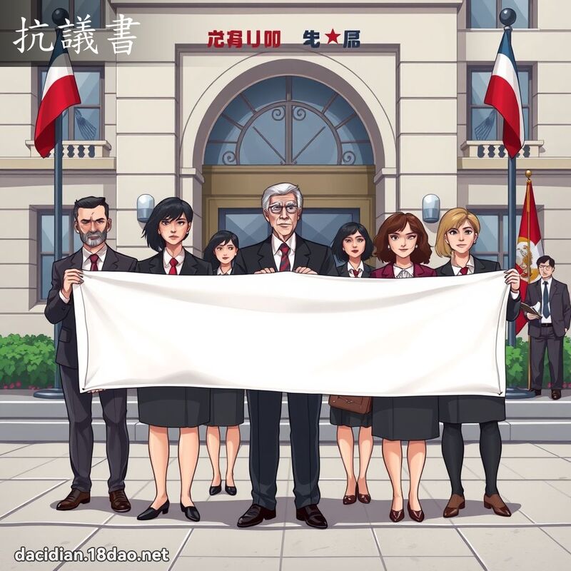 抗議書 - 國語大辭典配圖