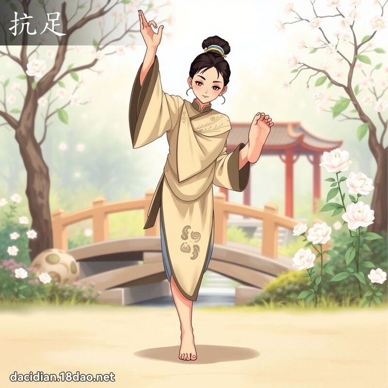 抗足 - 國語大辭典配圖