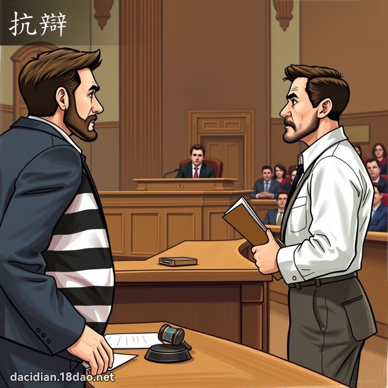 抗辯 - 國語大辭典配圖