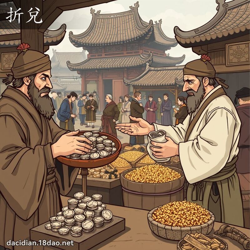 折兑 - 国语大辞典配图