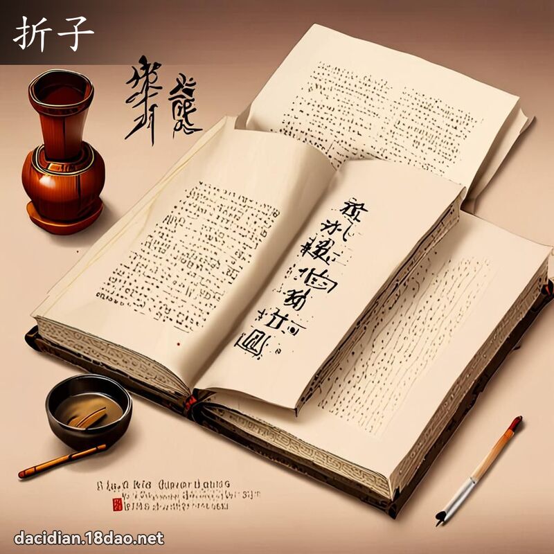 折子 - 國語大辭典配圖
