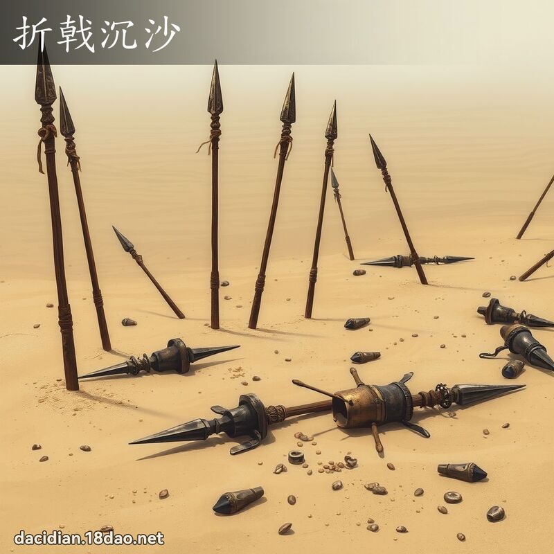 折戟沉沙 - 國語大辭典配圖