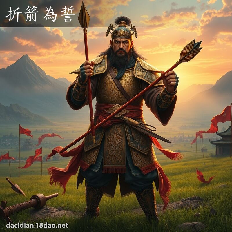 折箭为誓 - 国语大辞典配图