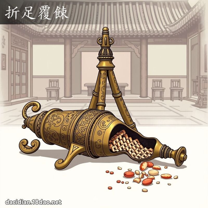折足覆餗 - 國語大辭典配圖
