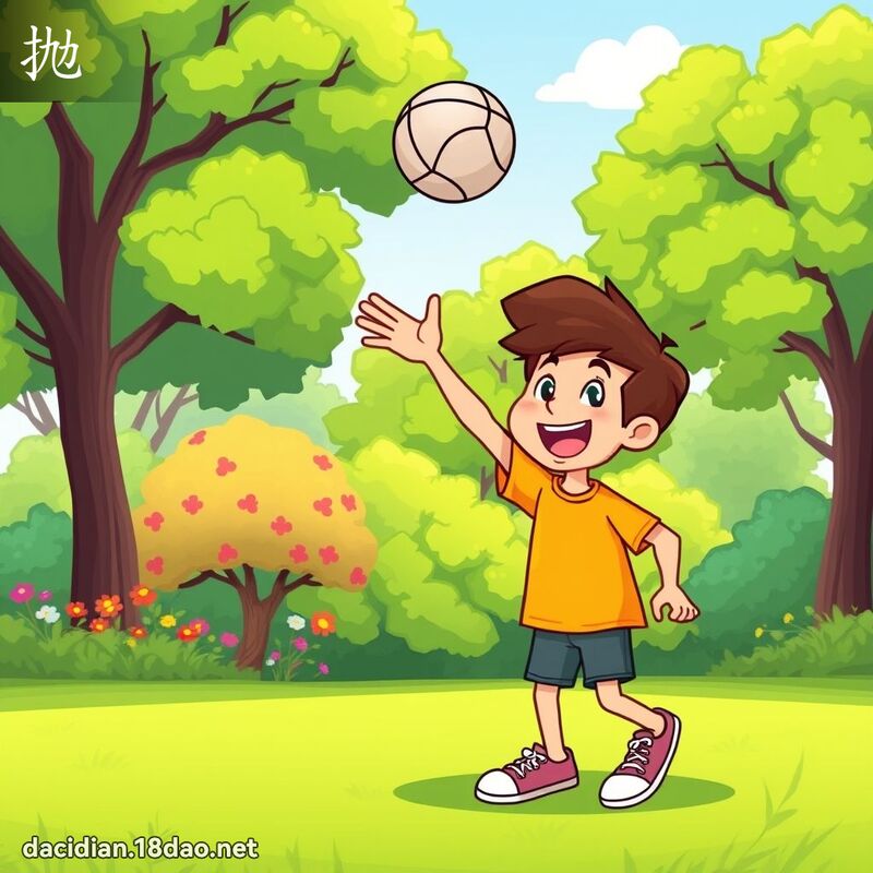 抛 - 國語大辭典配圖