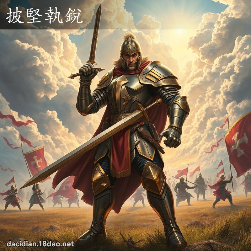 披堅執銳 - 國語大辭典配圖