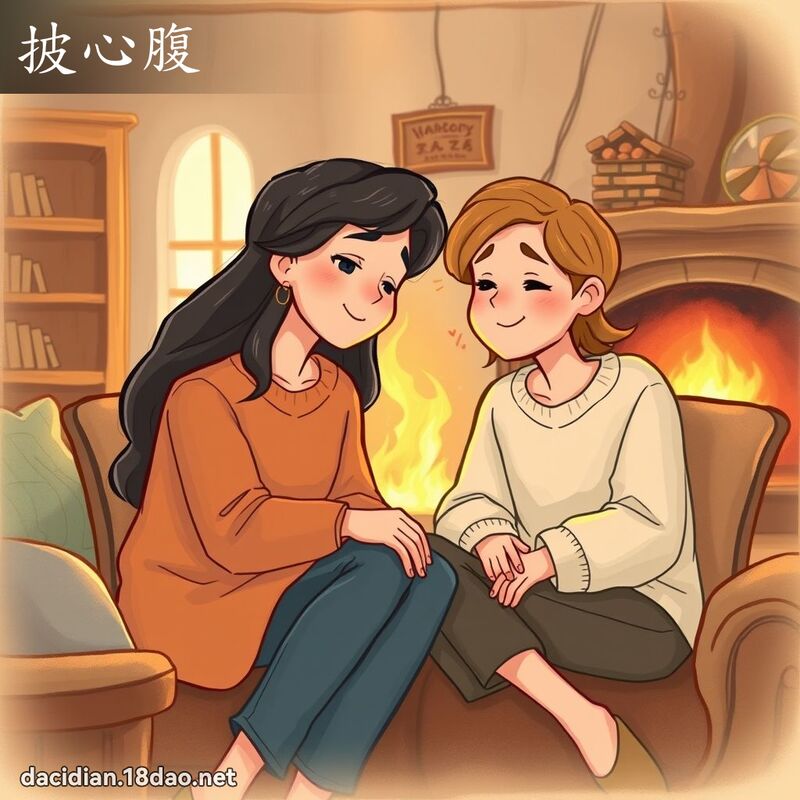 披心腹 - 国语大辞典配图