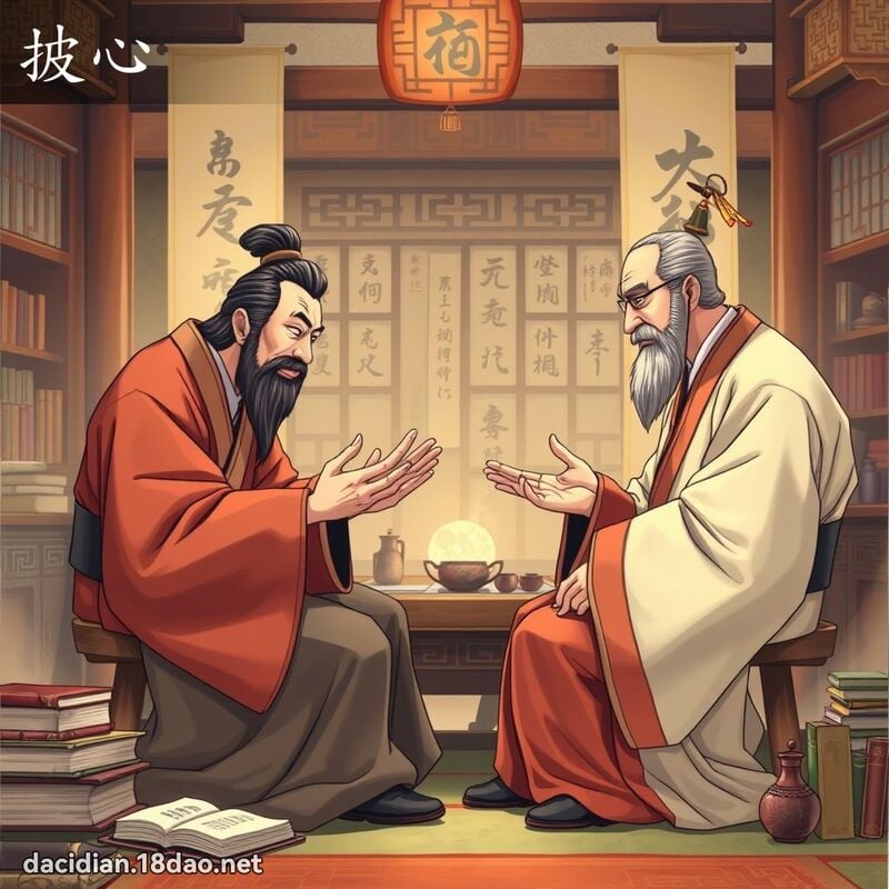 披心 - 國語大辭典配圖