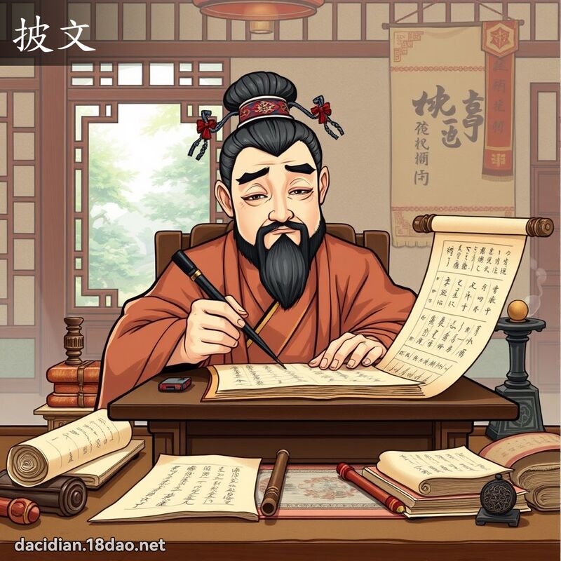 披文 - 国语大辞典配图