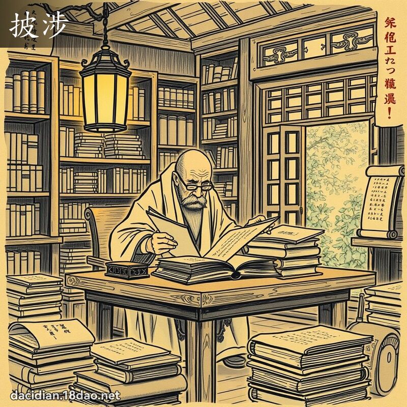 披涉 - 國語大辭典配圖