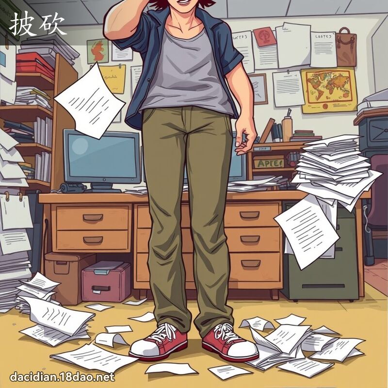 披砍 - 国语大辞典配图