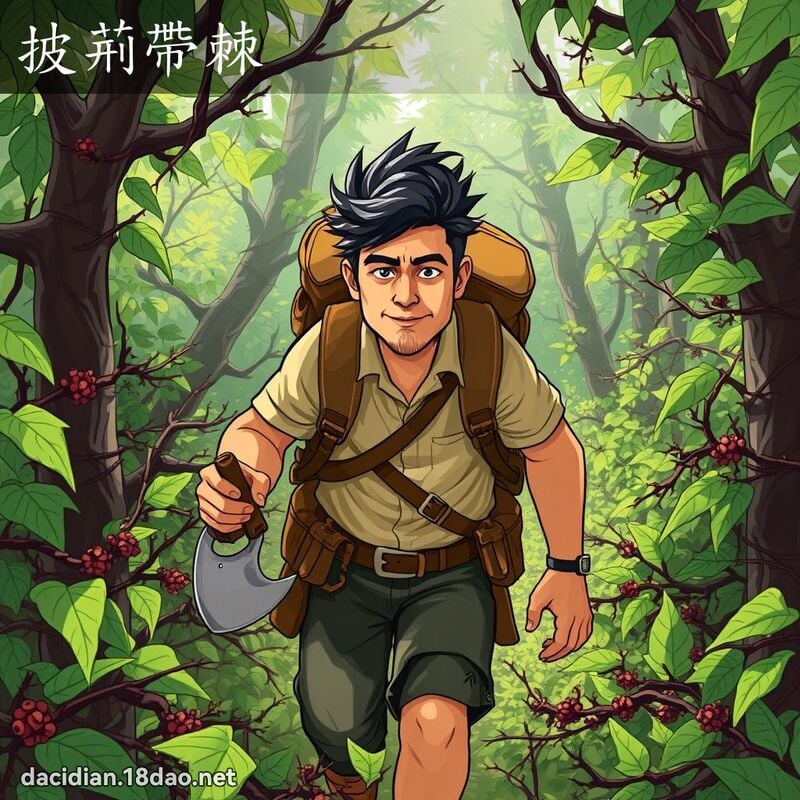 披荆带棘 - 国语大辞典配图