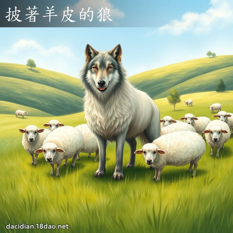 披著羊皮的狼 - 国语大辞典配图