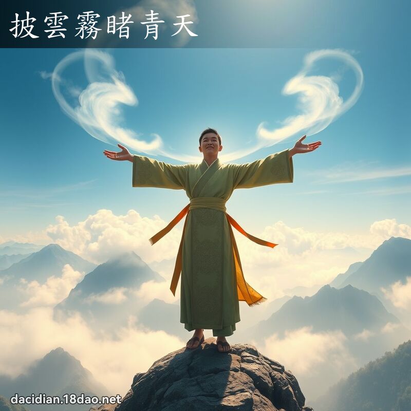 披雲霧睹青天 - 國語大辭典配圖