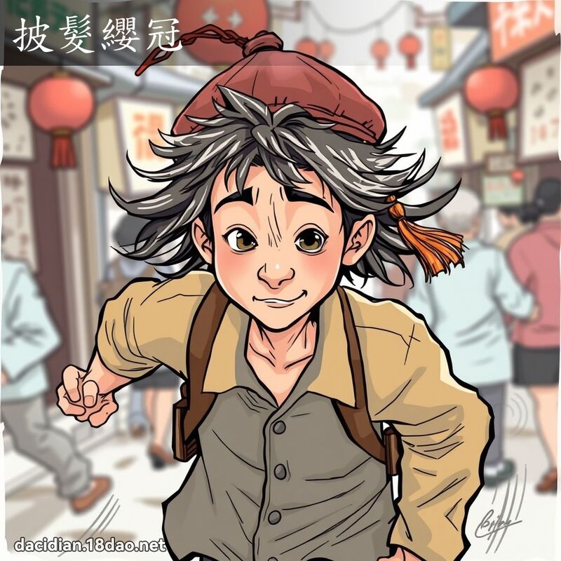 披髮纓冠 - 國語大辭典配圖