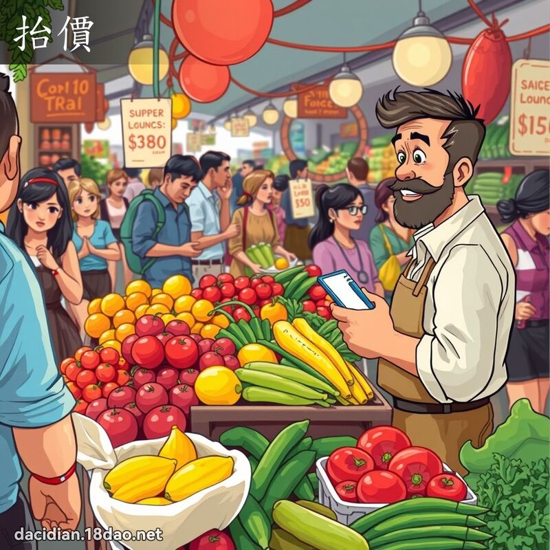 抬价 - 国语大辞典配图