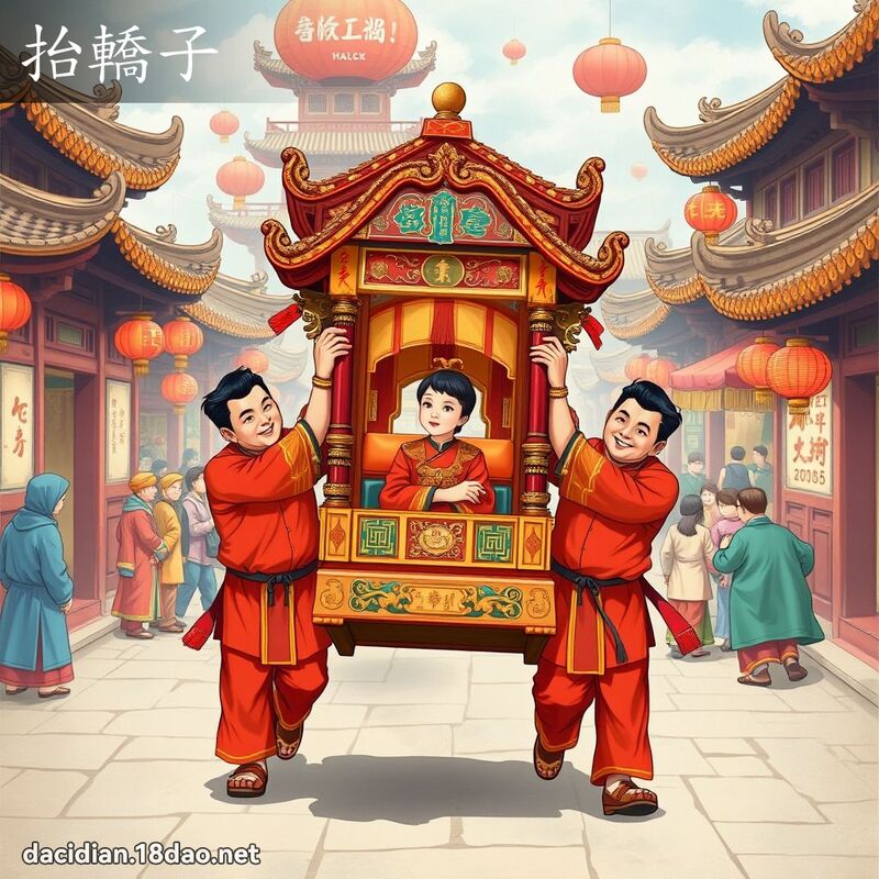 抬轿子 - 国语大辞典配图