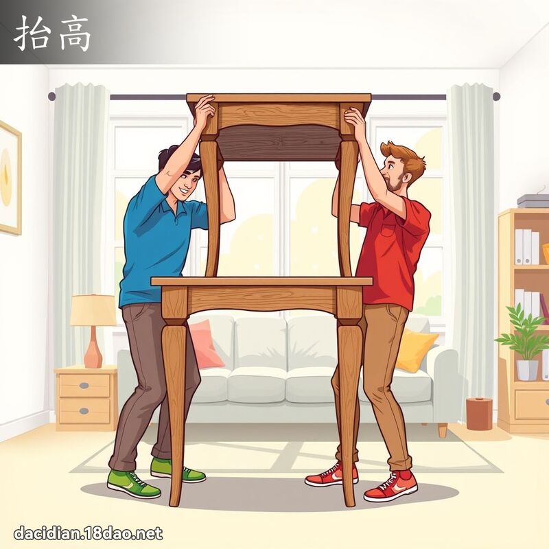 抬高 - 国语大辞典配图