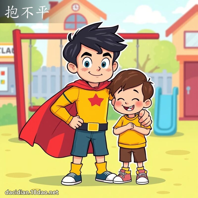 抱不平 - 國語大辭典配圖