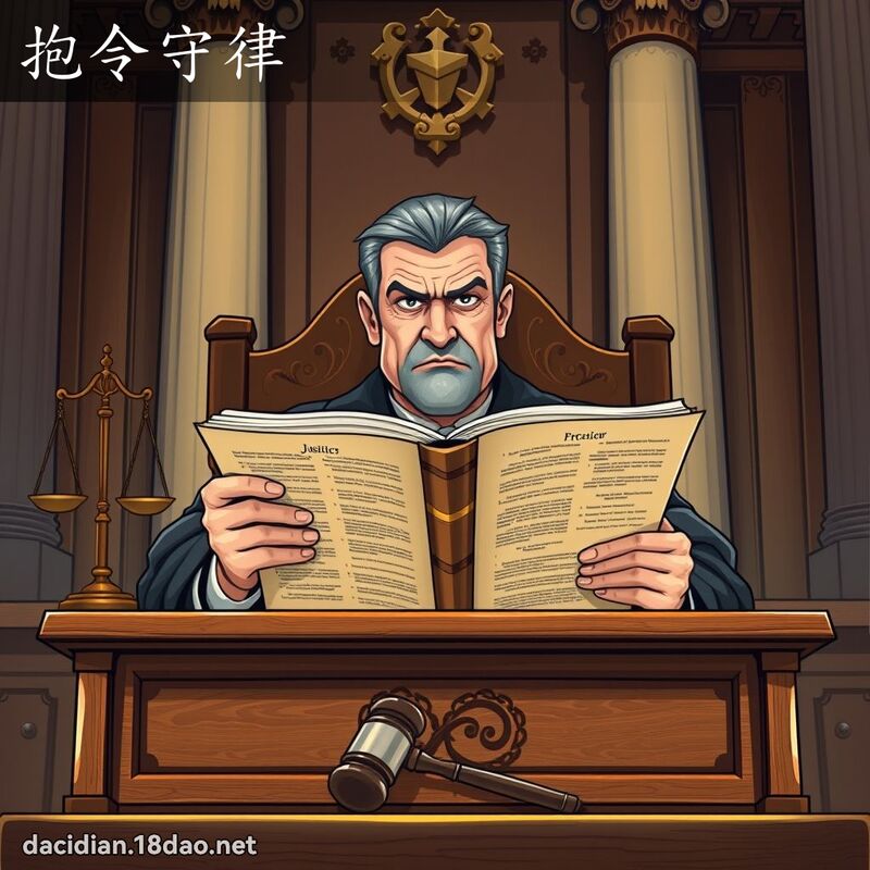 抱令守律 - 国语大辞典配图