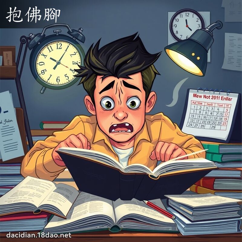 抱佛脚 - 国语大辞典配图