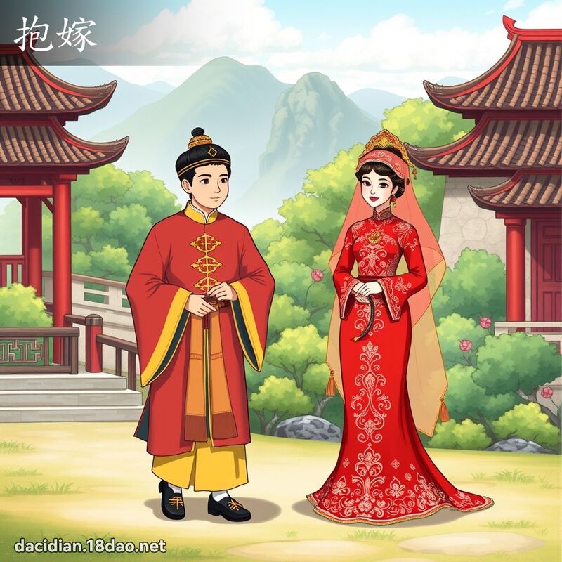 抱嫁 - 国语大辞典配图