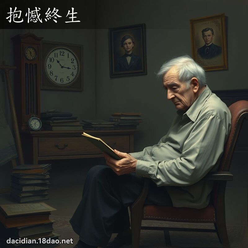 抱憾終生 - 國語大辭典配圖