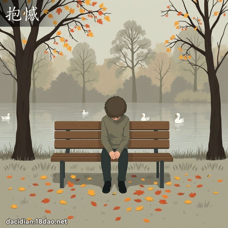 抱憾 - 國語大辭典配圖