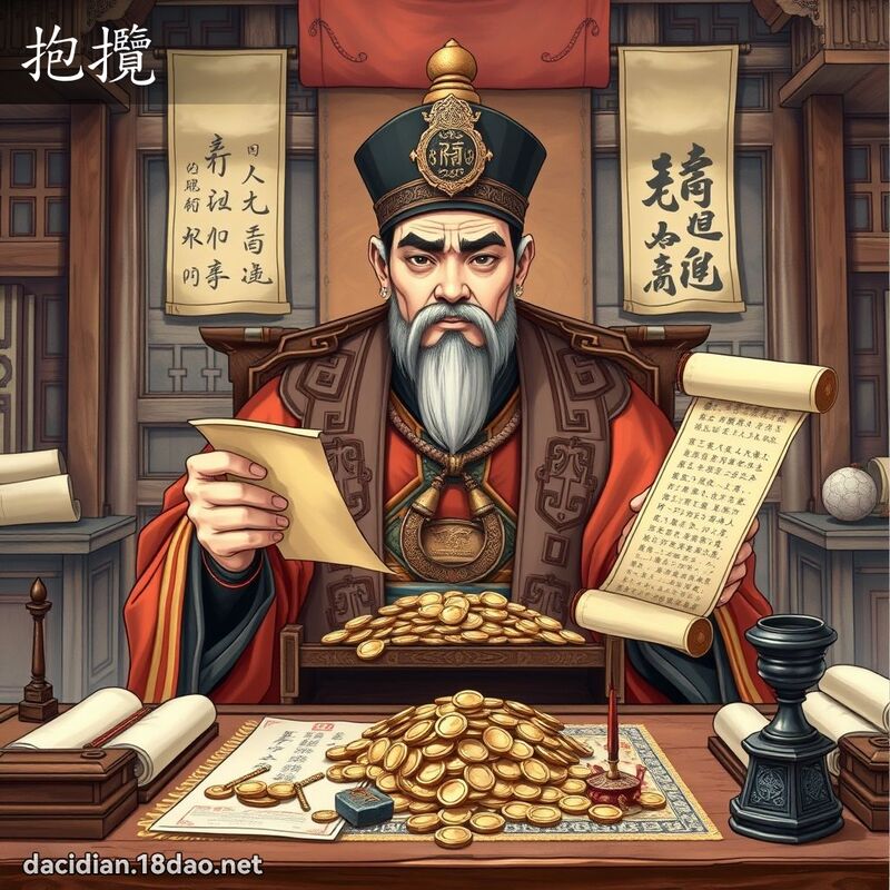 抱攬 - 國語大辭典配圖
