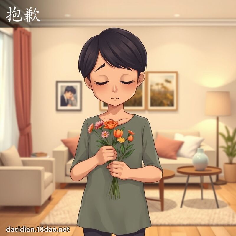 抱歉 - 國語大辭典配圖