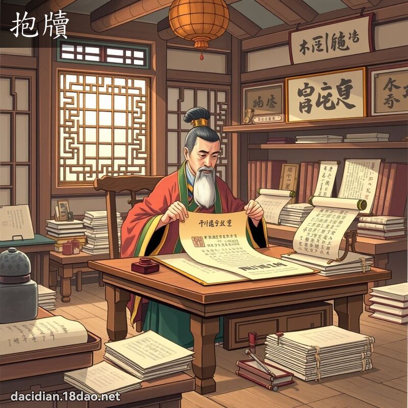 抱牘 - 國語大辭典配圖