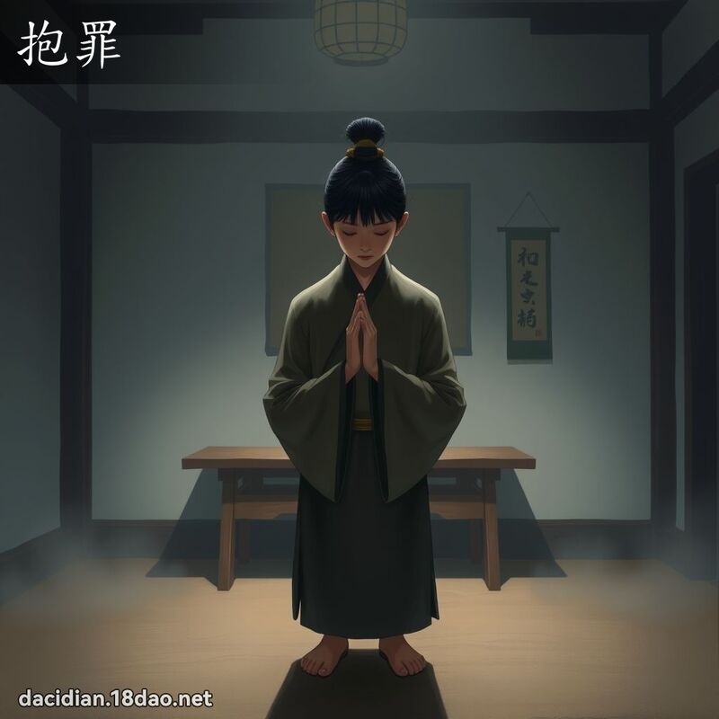 抱罪 - 國語大辭典配圖