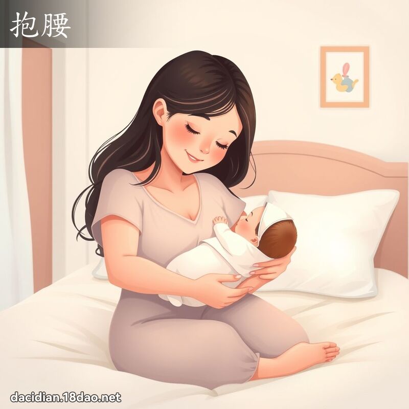 抱腰 - 國語大辭典配圖