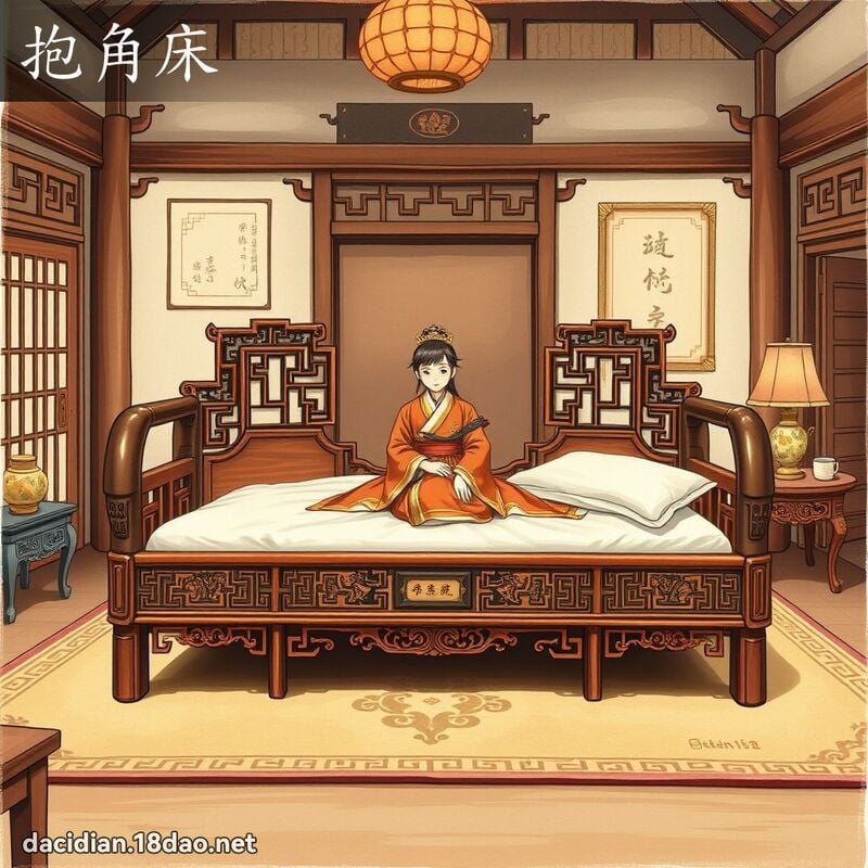 抱角床 - 國語大辭典配圖