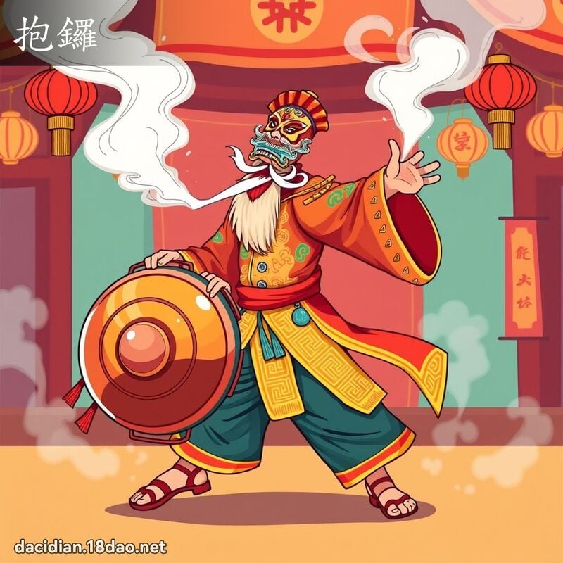 抱鑼 - 國語大辭典配圖