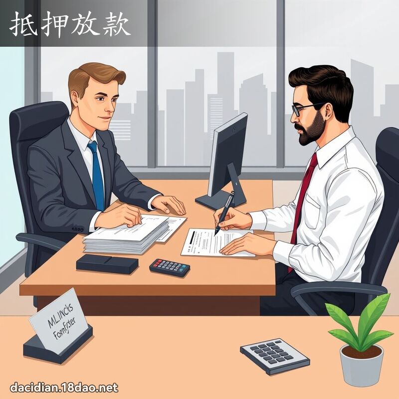 抵押放款 - 国语大辞典配图