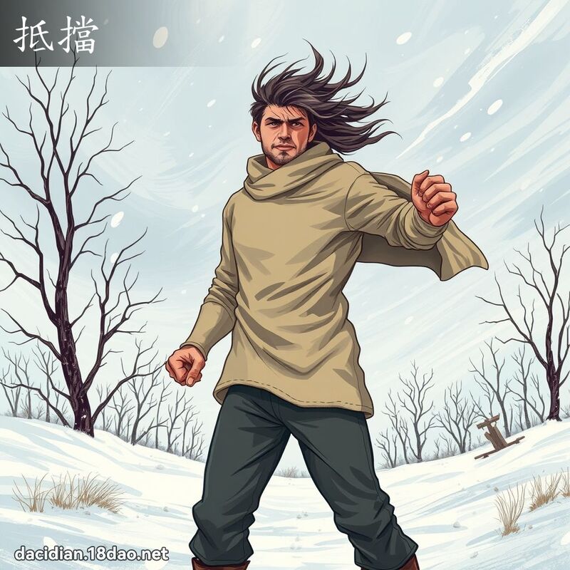 抵擋 - 國語大辭典配圖