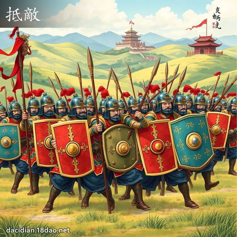 抵敌 - 国语大辞典配图