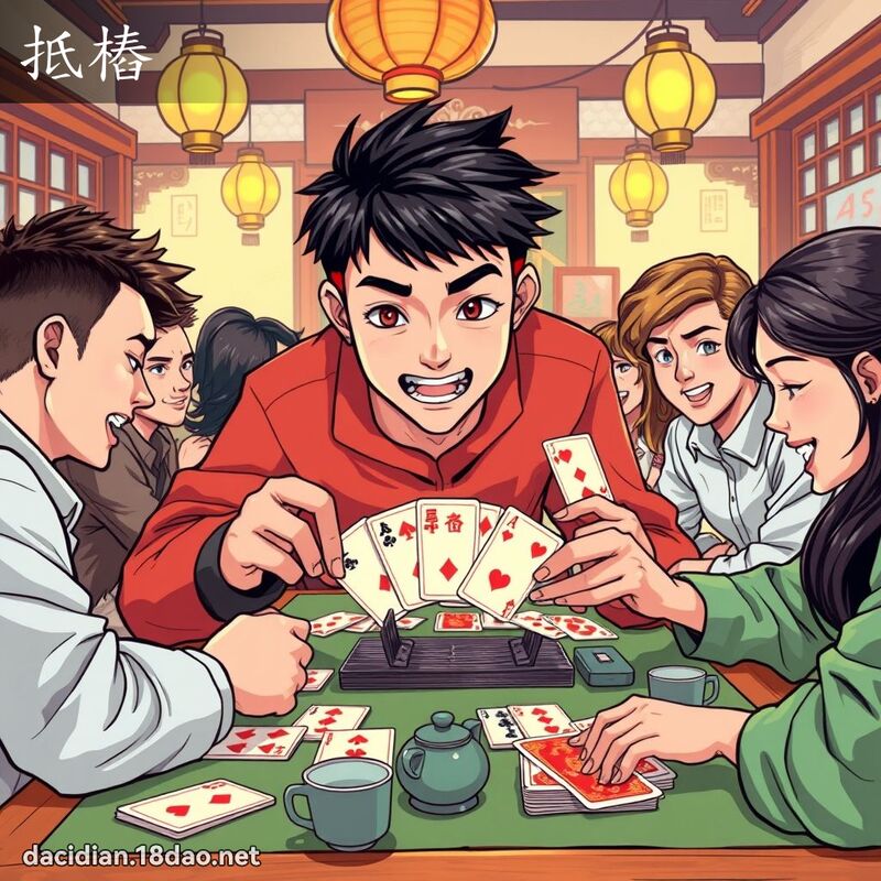 抵桩 - 国语大辞典配图