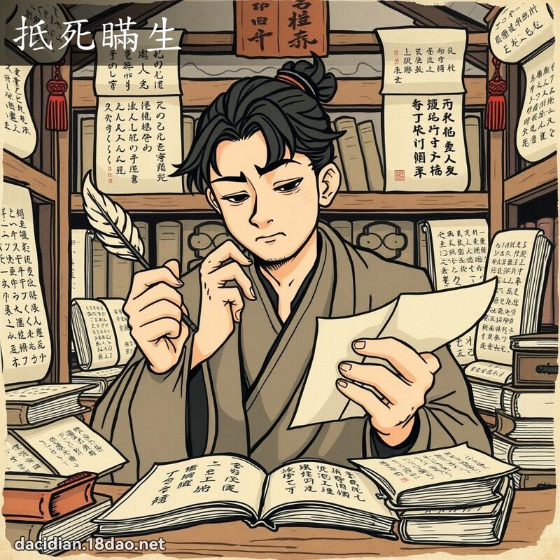 抵死瞞生 - 國語大辭典配圖