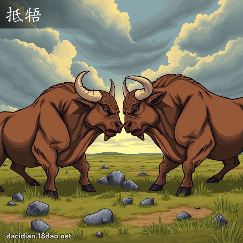 抵牾 - 國語大辭典配圖