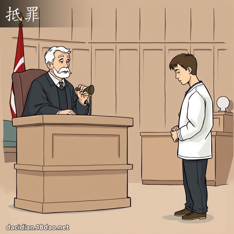抵罪 - 国语大辞典配图