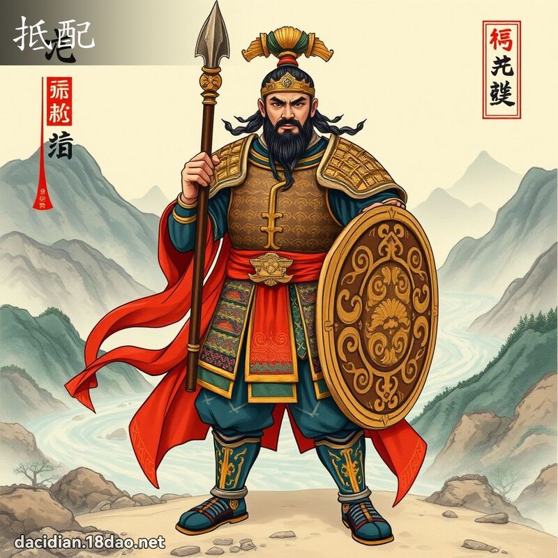 抵配 - 國語大辭典配圖
