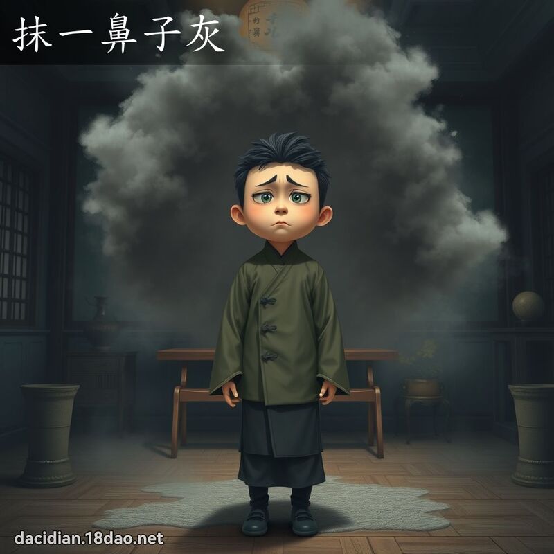 抹一鼻子灰 - 国语大辞典配图