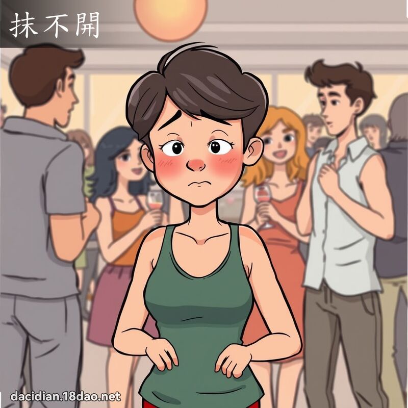 抹不开 - 国语大辞典配图